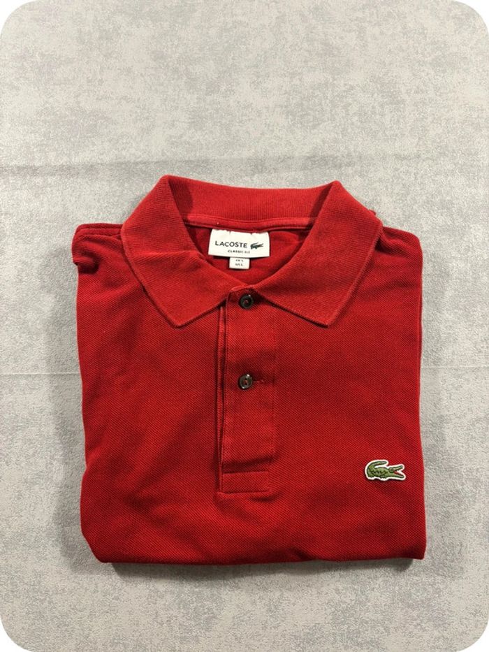 Polo Lacoste Rouge Taille L - photo numéro 3
