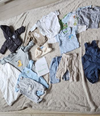 Lot vêtements garçon naissance (50cm) 