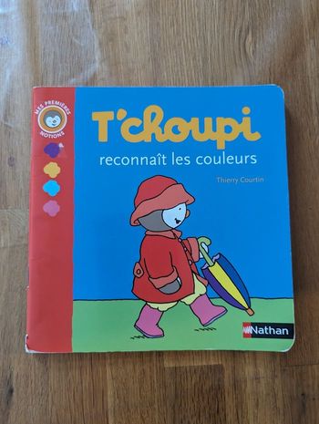 Livre T'choupi reconnaît les couleurs