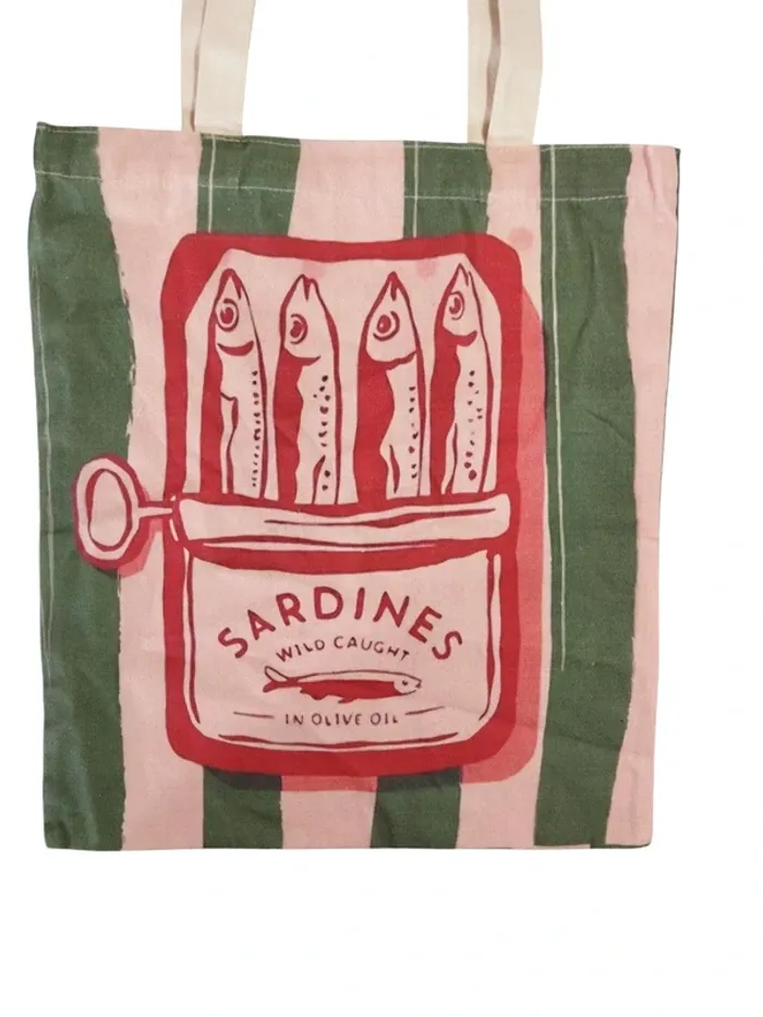 Tote bag sac cabas Sardines