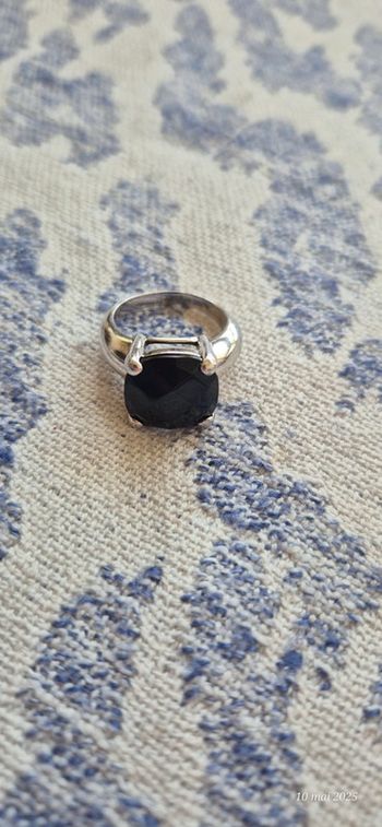 Bague argent onyx