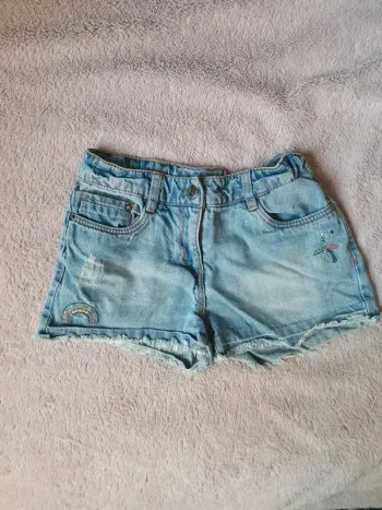 Short en jean bleu clair TAO taille 10 ans