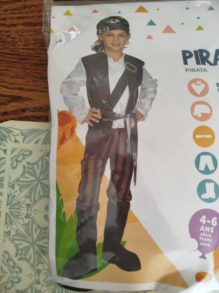 Déguisement pirate 7/10 ans - photo numéro 4