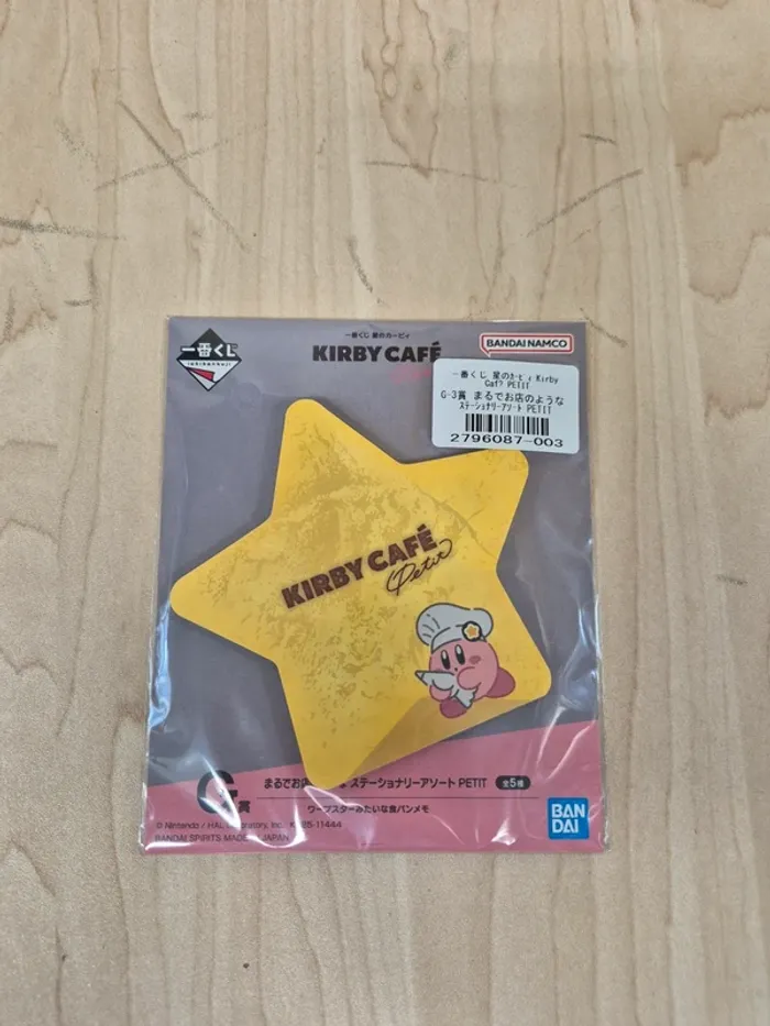 Bloc memo Kirby Café Petit Ichibankuji