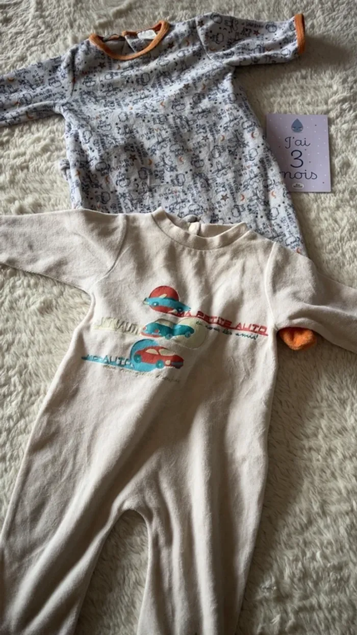 Pyjama velours 3 mois