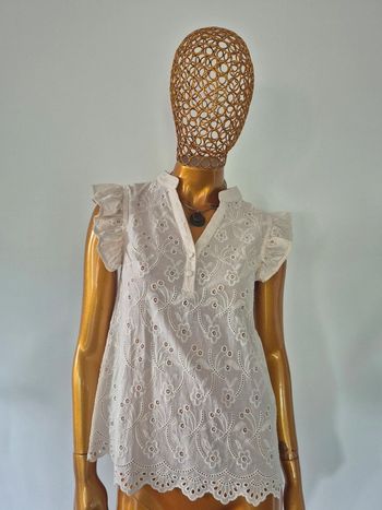 Blouse En Dentelle Femme Crème