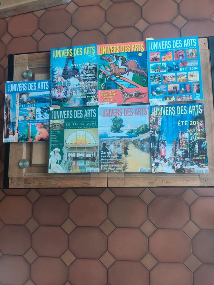 Lot 7 magazines L’Univers des Arts vintage (2006–2012) Galeries, Salons, Artistes