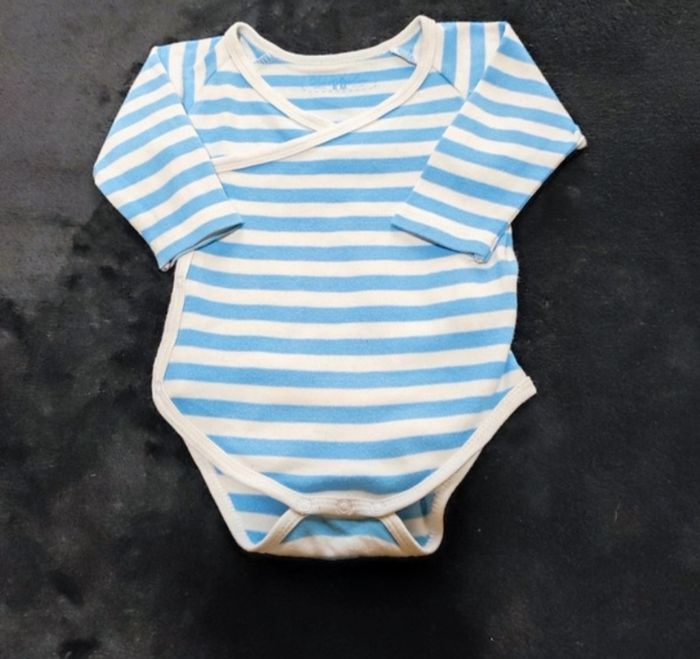 Lot 9 bodies manches longues 6 mois - photo numéro 2