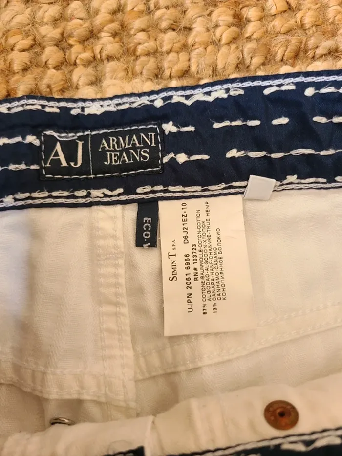 Jeans blanc homme Armani - photo numéro 5