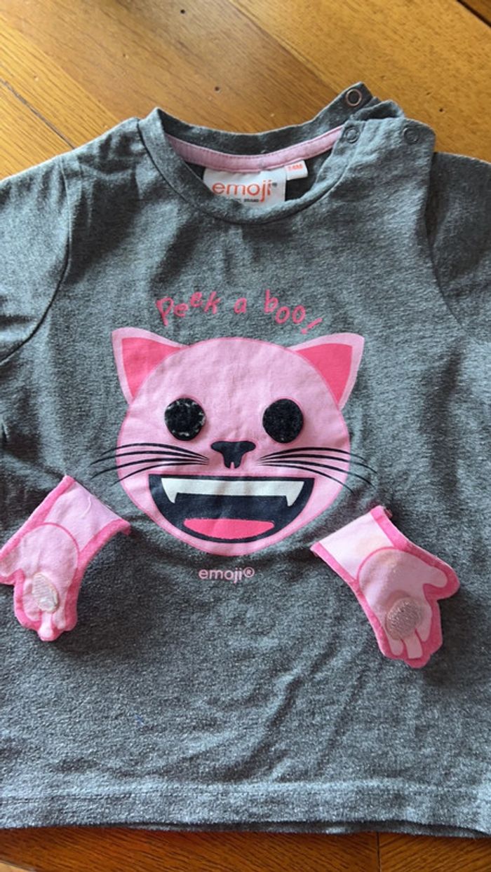 T-shirt fille Emoji - photo numéro 2