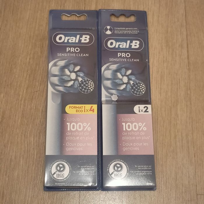 Lot 6 brossettes OralB sensitive clean