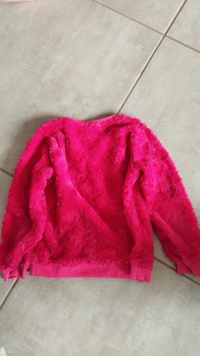 Pull doux rose taille 10 ans fille - photo numéro 7