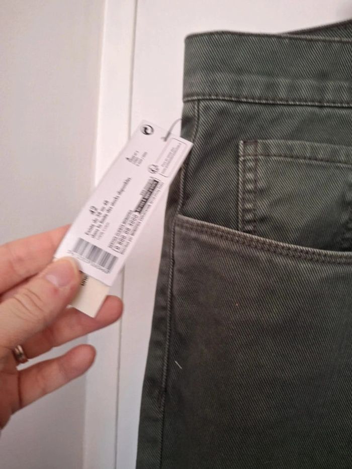 Pantalon jeans vert foncé monoprix homme neuf taille L 40 - photo numéro 5
