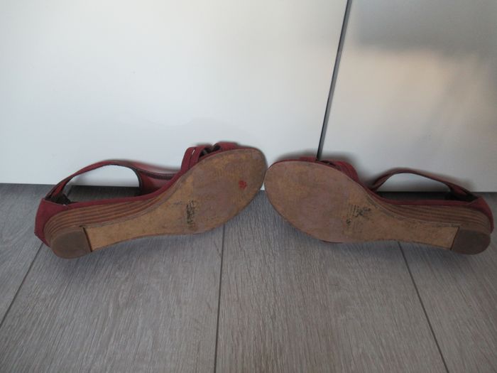 Chaussures sandales été bordeaux Taille 37 Eram - photo numéro 6