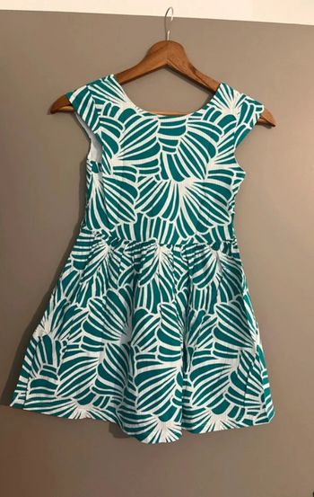 Robe turquoise avec ceinture