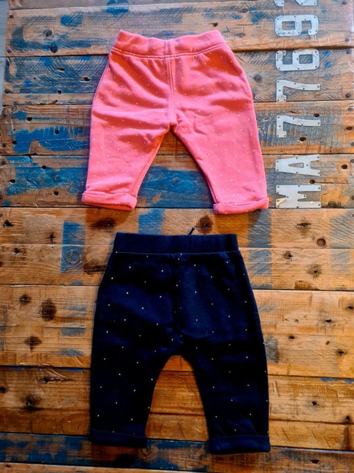 Lot de 2 joggings pour bebe fille - photo numéro 2