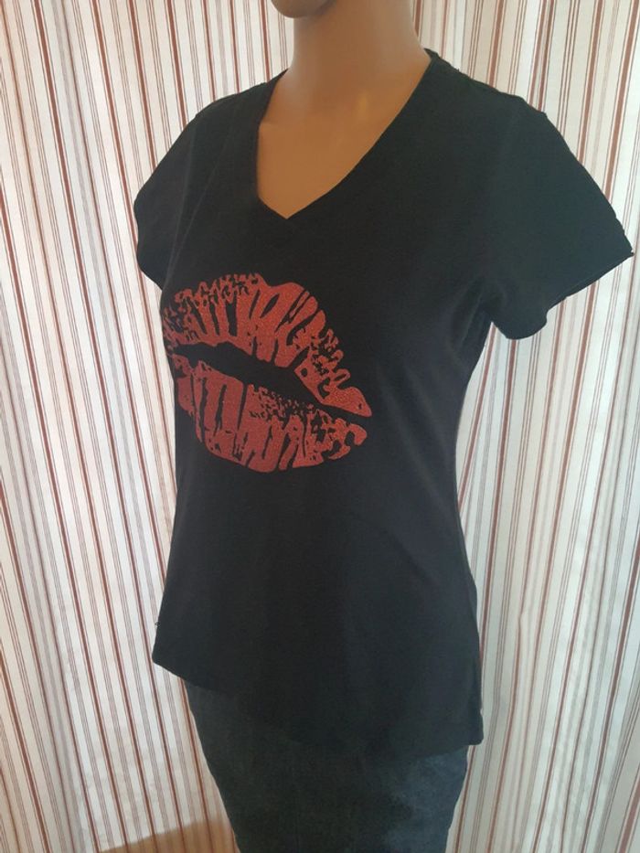 T-shirt de pyjama noir Hunkemöller taille S - photo numéro 4
