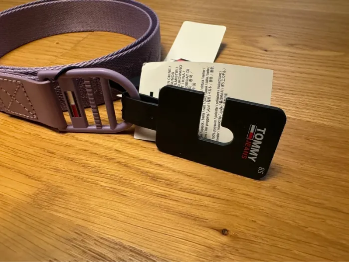 Ceinture Tommy Hilfiger en toile violette viola taille S 85 cm - photo numéro 7