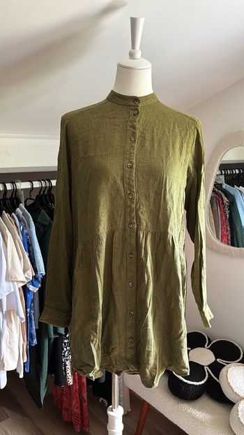 Robe chemise kaki Promod T36