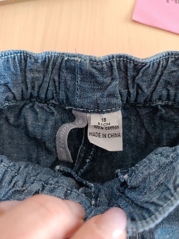 Short en jean 18/24mois - photo numéro 3