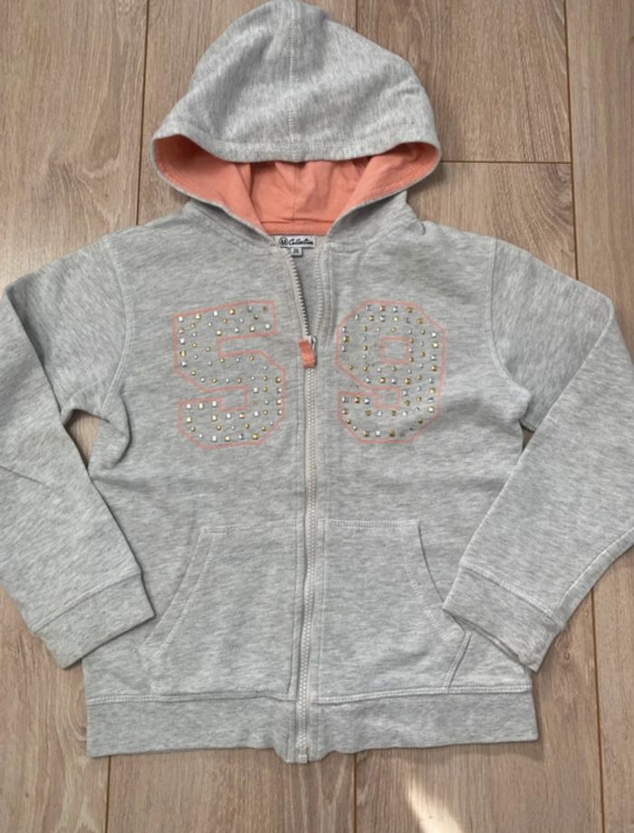 Gilet fille zippé 10 ans