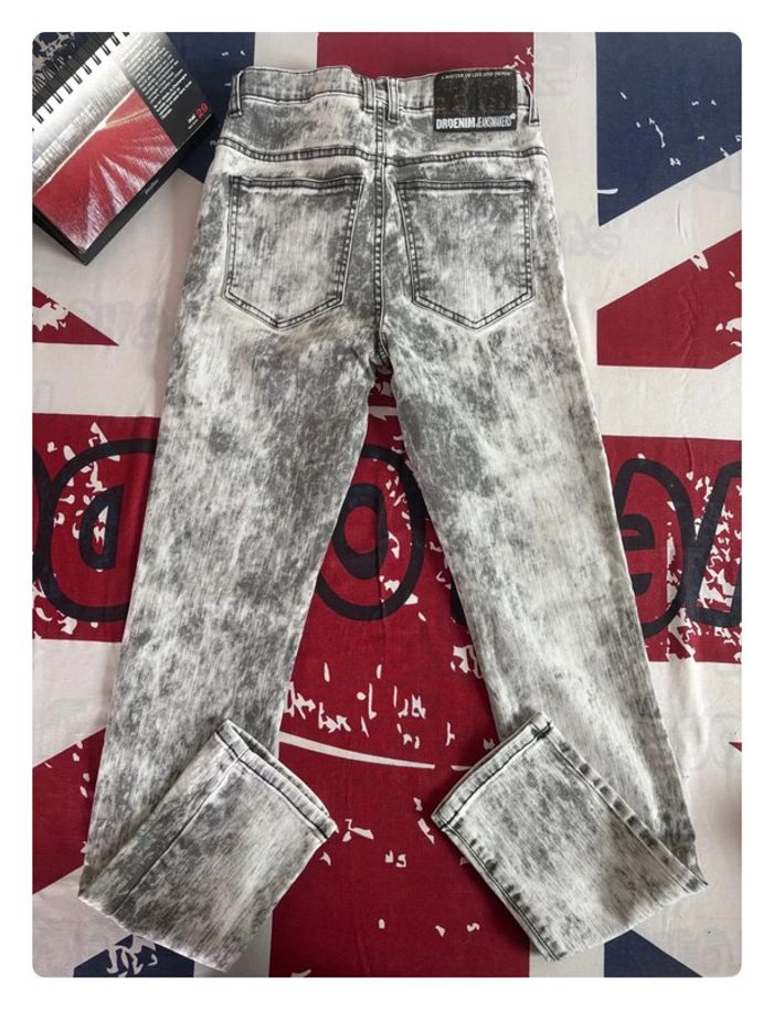 Jeans Dr Denim gris foncés délavé nuancé gris clairs taille 34 - photo numéro 16