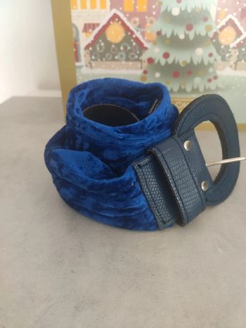 Vintage ceinture cuir et velours