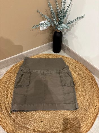Jupe kaki grossesse taille 40 réglable