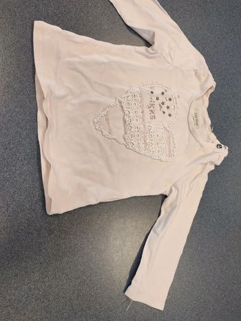 Blouse cœur dentelle