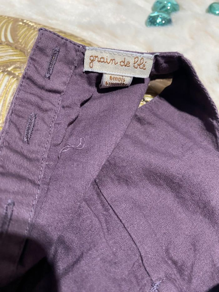 💜Jolie robe prune grain de blé - 6 mois - TBE💜 - photo numéro 4