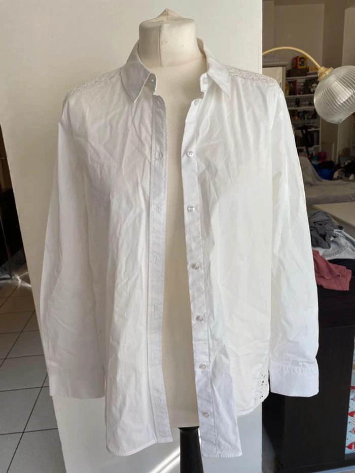 Chemise blanche dentelle - Zapa - photo numéro 2