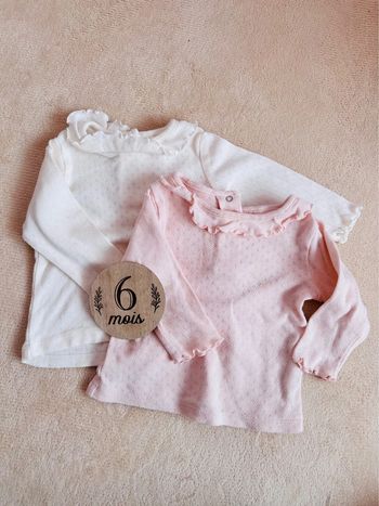 Lot 2 t-shirts manches longues