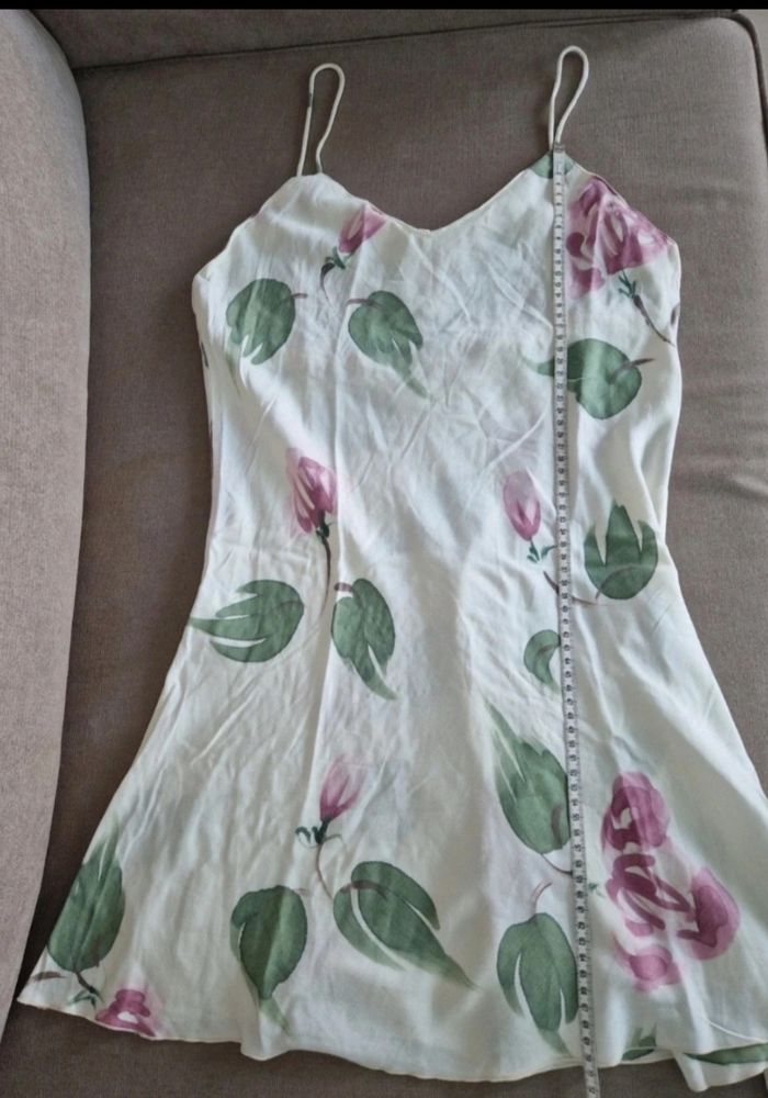 Nuisette blanc cassé motif fleurie - photo numéro 9