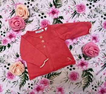 Gilet Obaïbi bébé fille 1mois