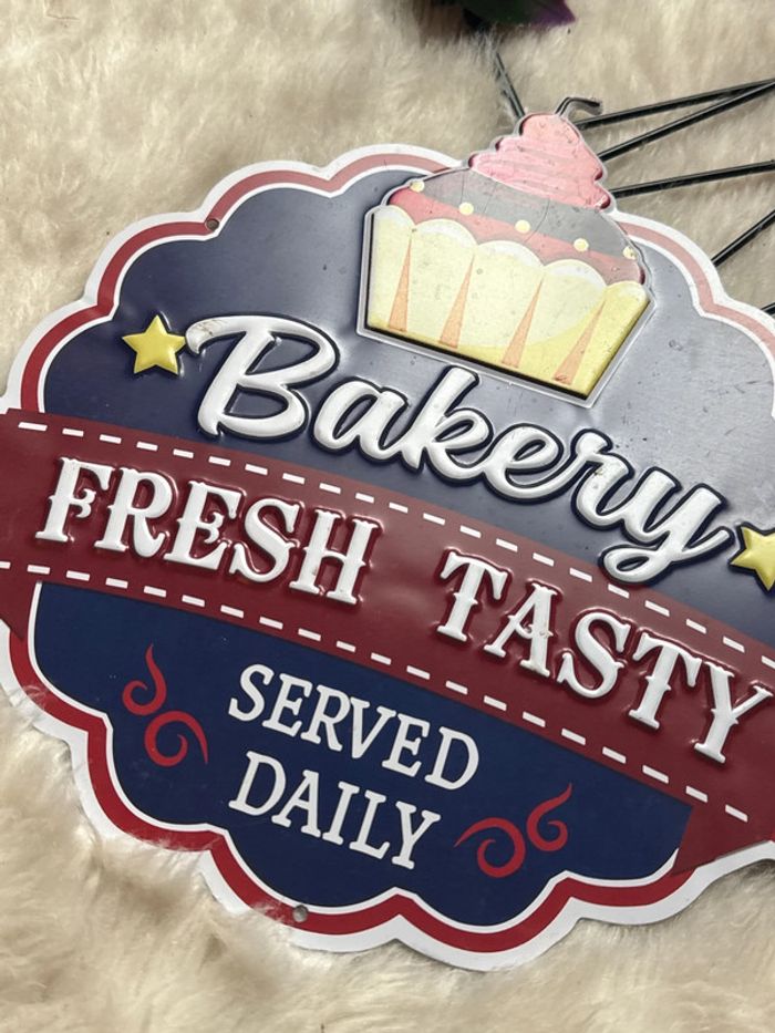 Plaque vintage métal - bakery - photo numéro 3