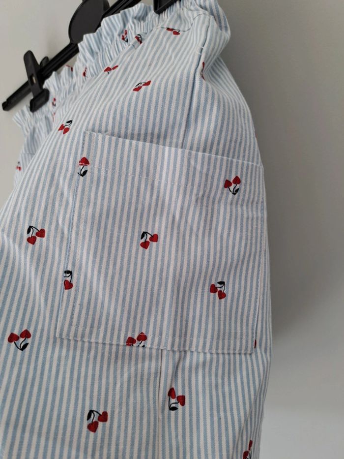 Jupe rayé blanc et bleu Lili Marelle - photo numéro 3