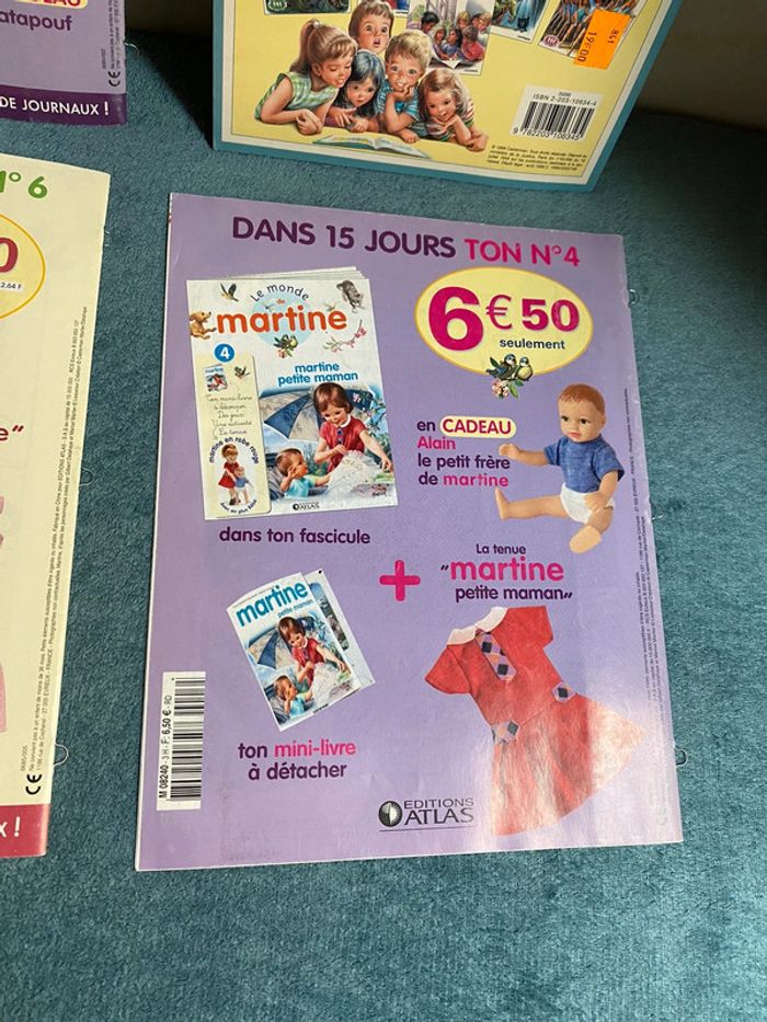 Lot de 4 livres fascicules Martine édition atlas et gommettes - photo numéro 8