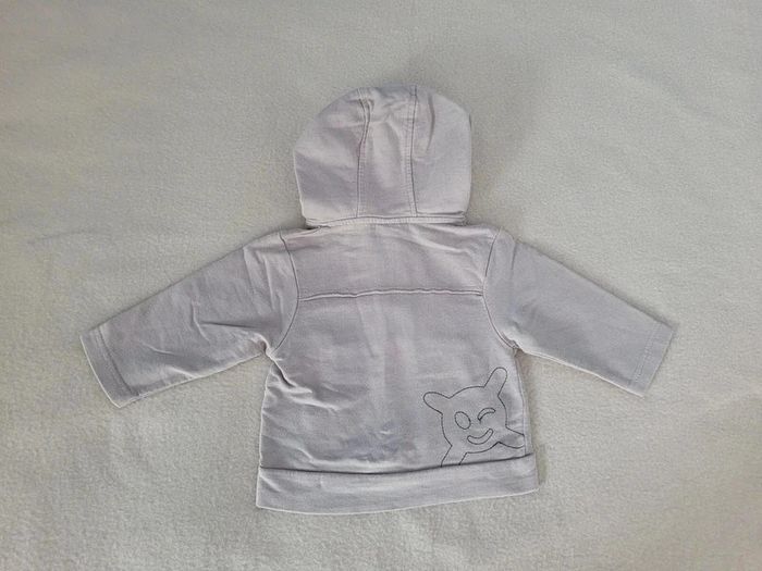 gilet à capuche zippé pick ouic 12 mois - photo numéro 4