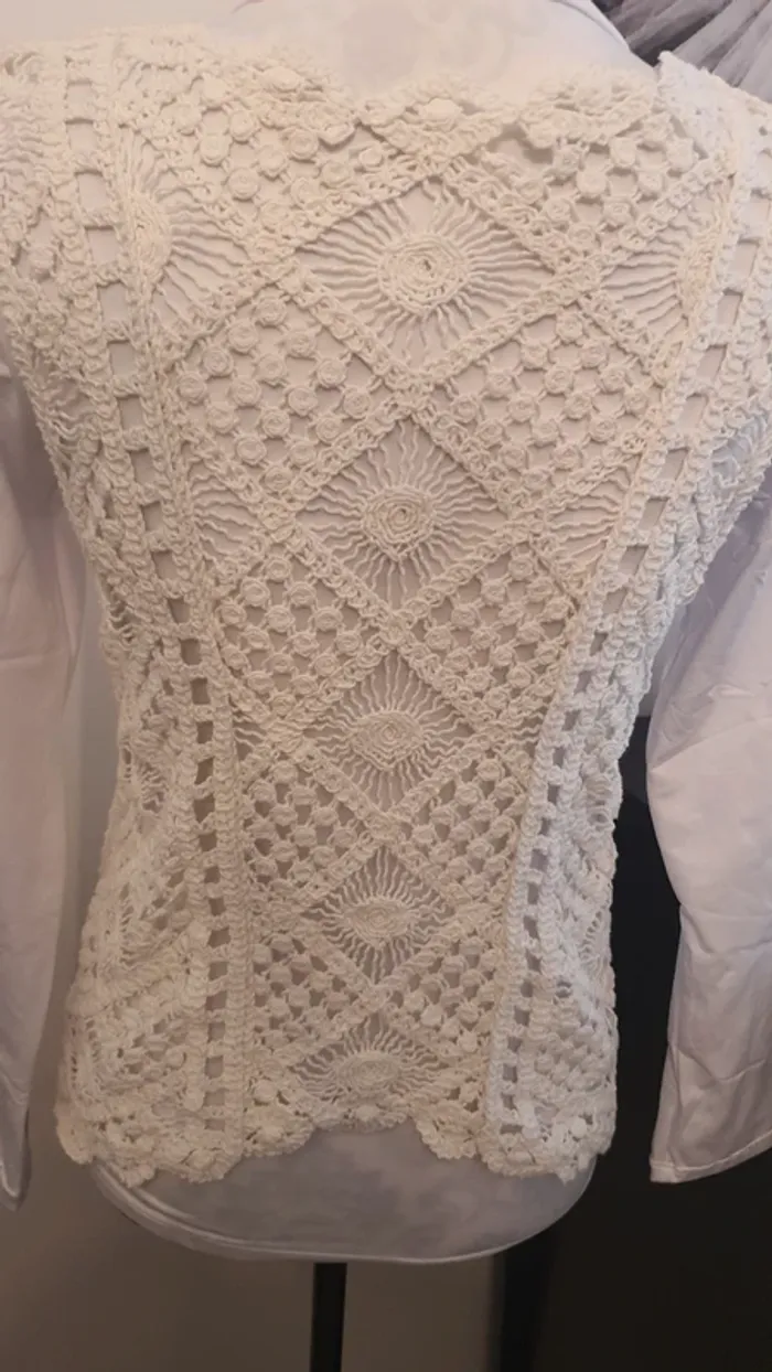 Débardeur crochet bohème - photo numéro 3