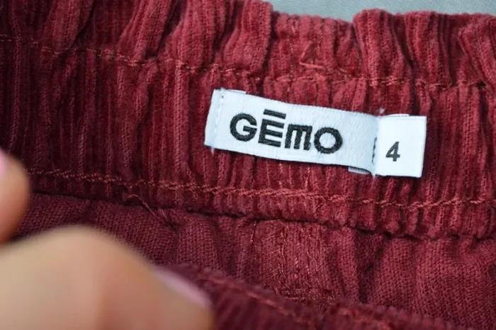 Short velours côtelé bordeaux Gémo fille 4 ans - photo numéro 4