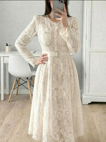 Robe longue en dentelle – Style romantique / bohème 
