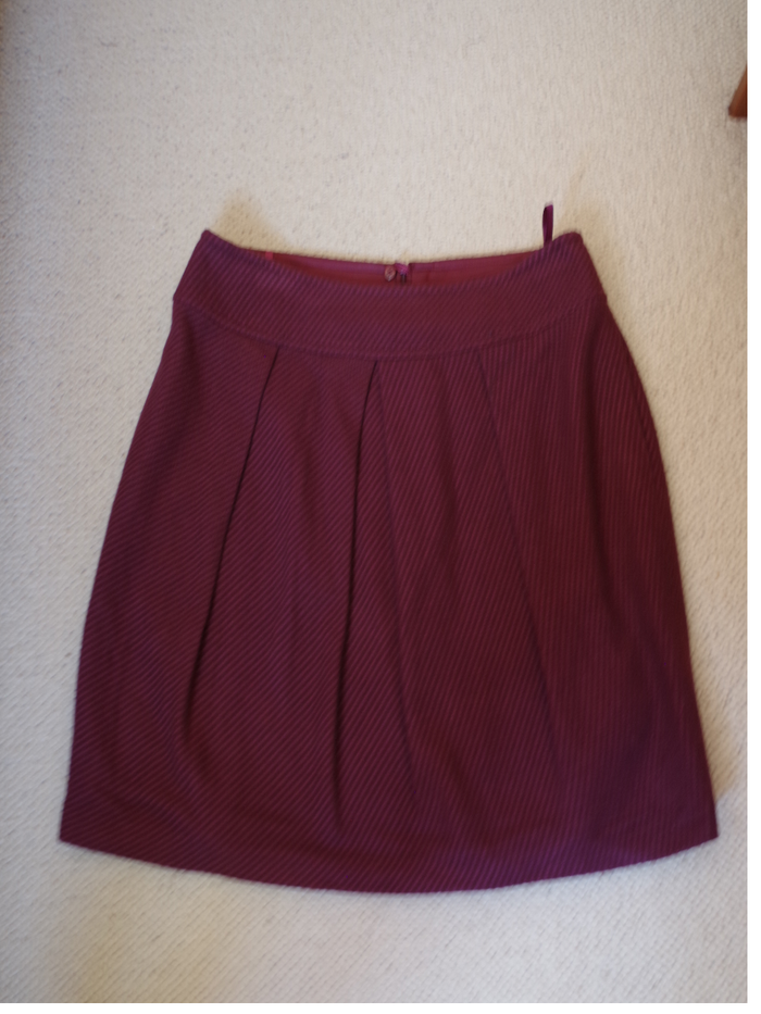 ELEGANCE PARIS - Jupe d'hiver bordeaux T42 - photo numéro 2