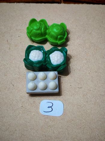 Playmobil nourriture salade chou-fleur oeufs