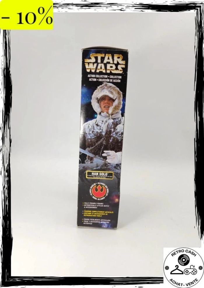 Star Wars Action Collection Han Solo Hoth Gear 12 " Figurine 1997 Kenner 27916 - photo numéro 4