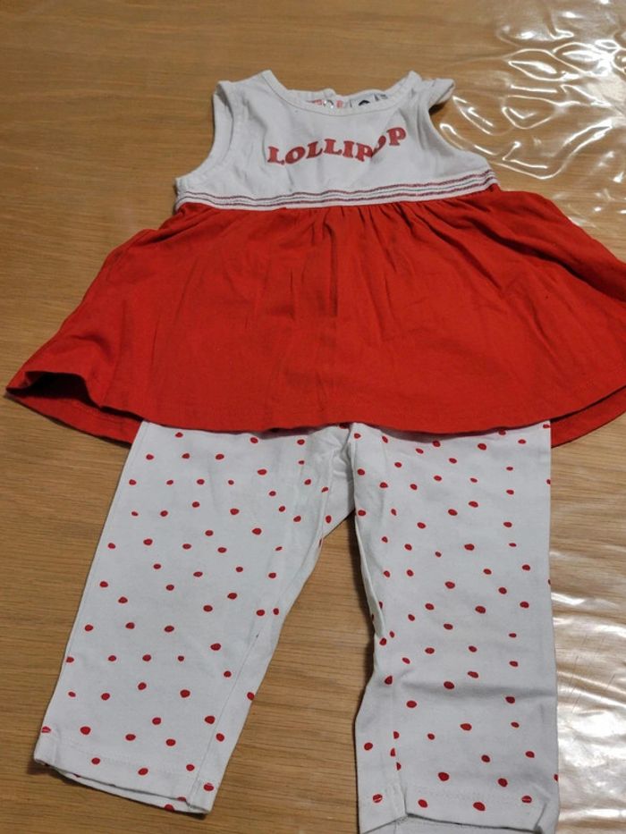 Ensemble tunique et legging court 36 mois - photo numéro 2