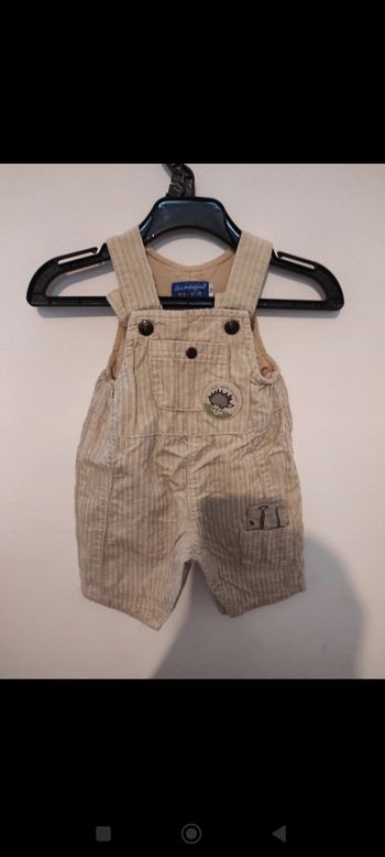 Salopette style velours