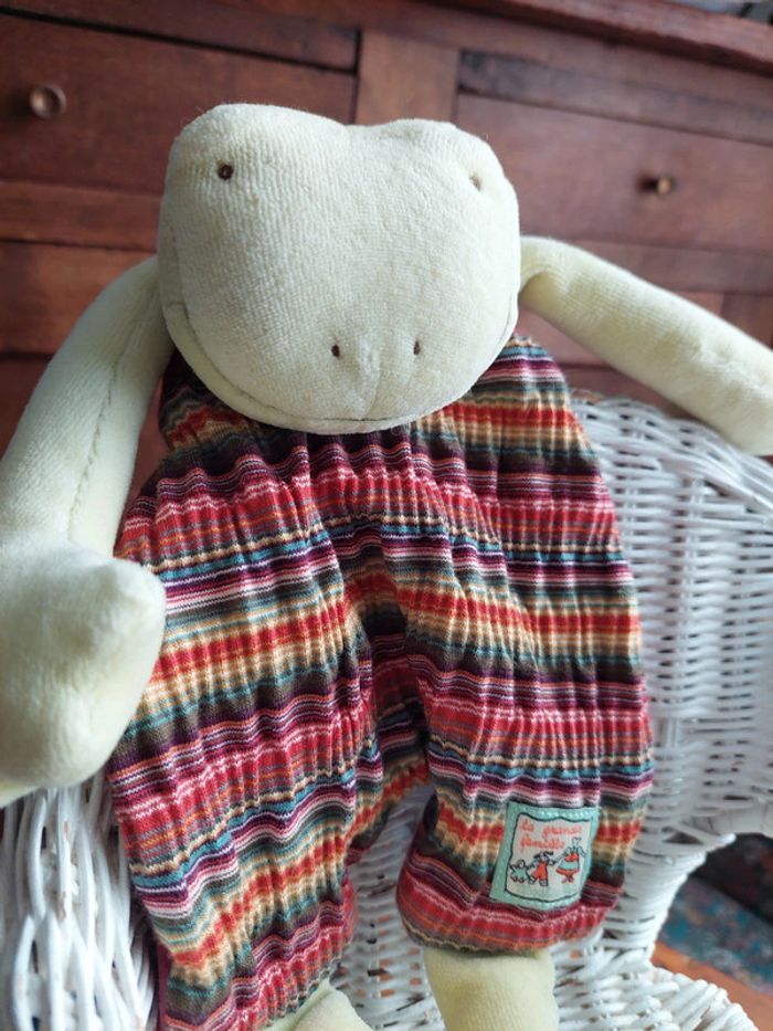 #P5 - Doudou plat grenouille Moulin Roty - photo numéro 2