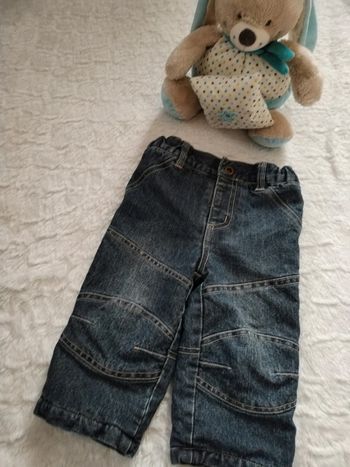 Jean doublé polaire 12mois