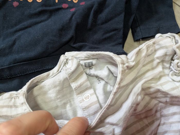 Lot 4 t-shirts manches longues 18 mois dpam catimini obaidi sucre d'orge - photo numéro 2