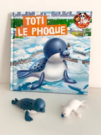 Toti le phoque - 📚 livre avec figurine. altaya De agostini. collection “Mes animaux du zoo”